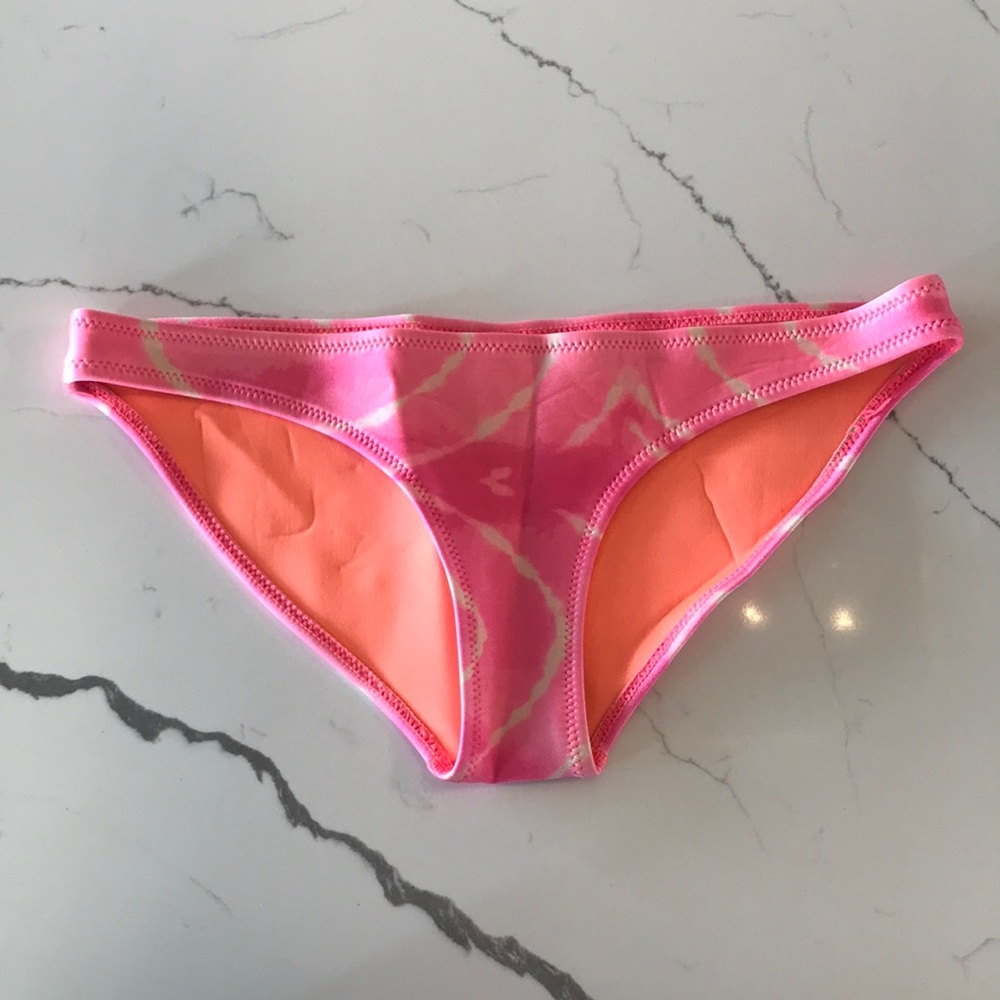 Triangl Swimwear Pink Tie Dye Neoprene Bikini Bottom